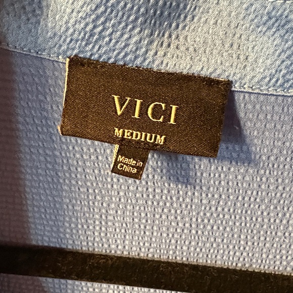 Vici Women's Vibrant Blue Blazer/Jacket Oversized Medium - Picture 2 of 6